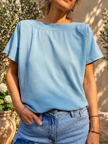 Maglia vintage blu - , misto